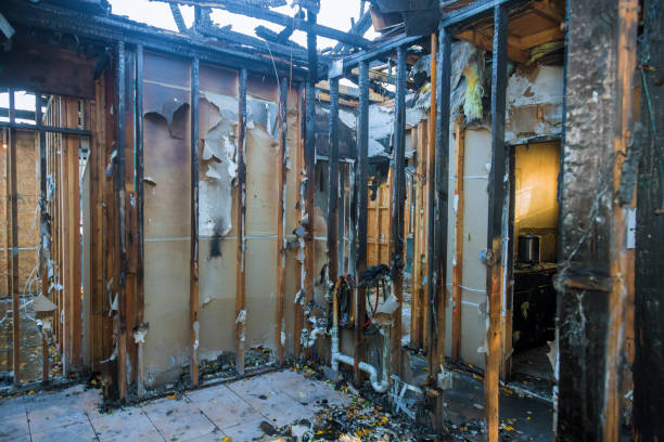 Professional Soot Cleanup technician working in Valley Falls, RI
